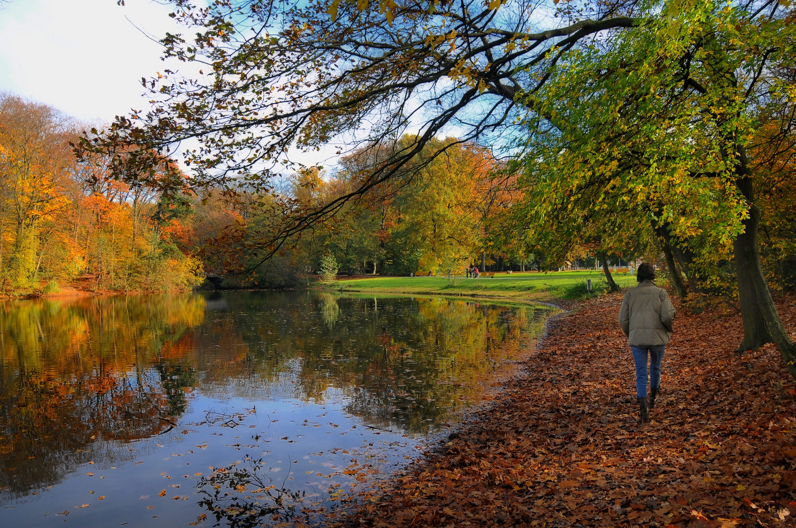 Durchs Herbstlaub ...