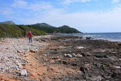 ...durchs Wasser und immer geradeaus ...gehts nach Menorca