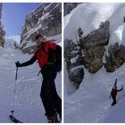 Durchschlupf Dolomiten 40-45° Rinne