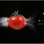 durchschossene Tomate