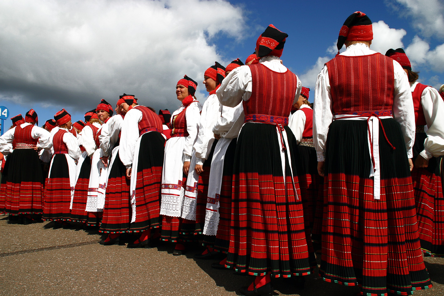 During the Music Festival in Tallinn,Estonia