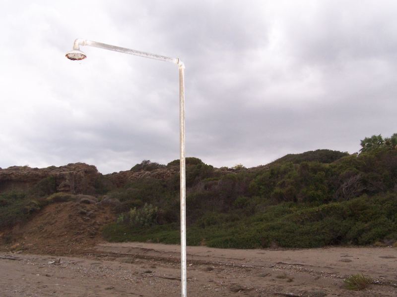 Dusche am Strand