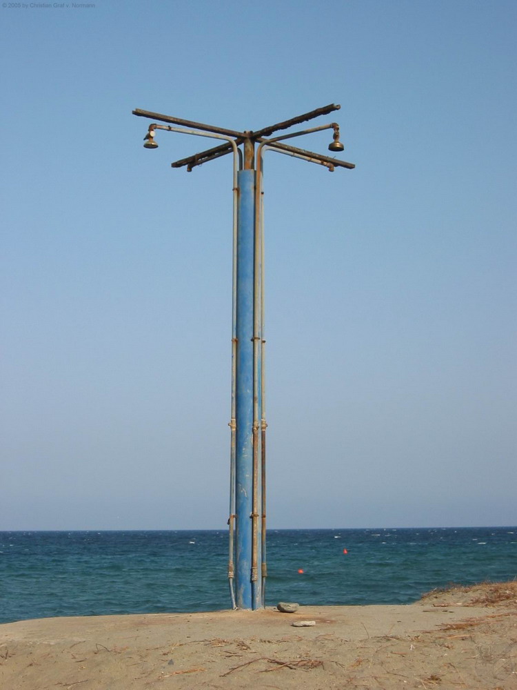 Dusche am Strand