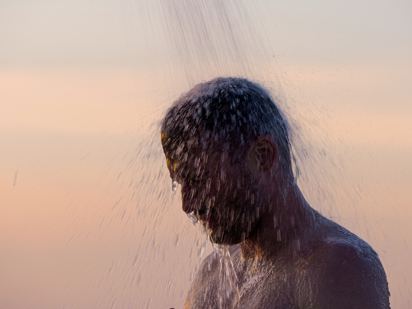 Dusche am Strand