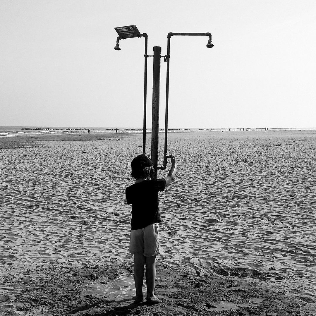 Duschen am Strand 