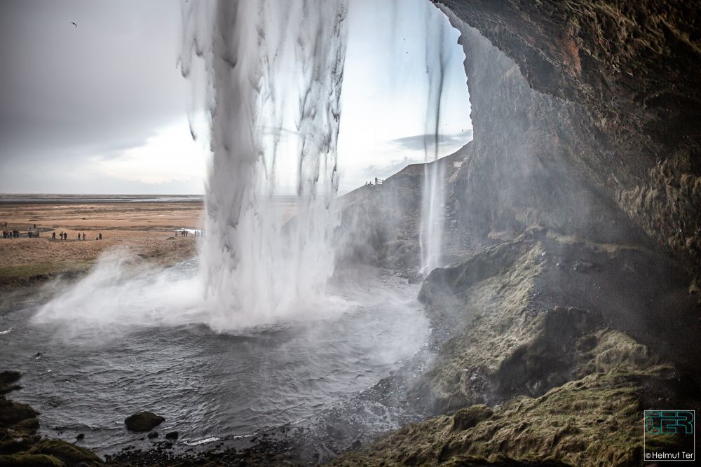 Duschvorhang  -   hinterm Seljalandsfoss.