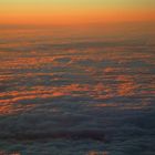 Dusk above the clouds