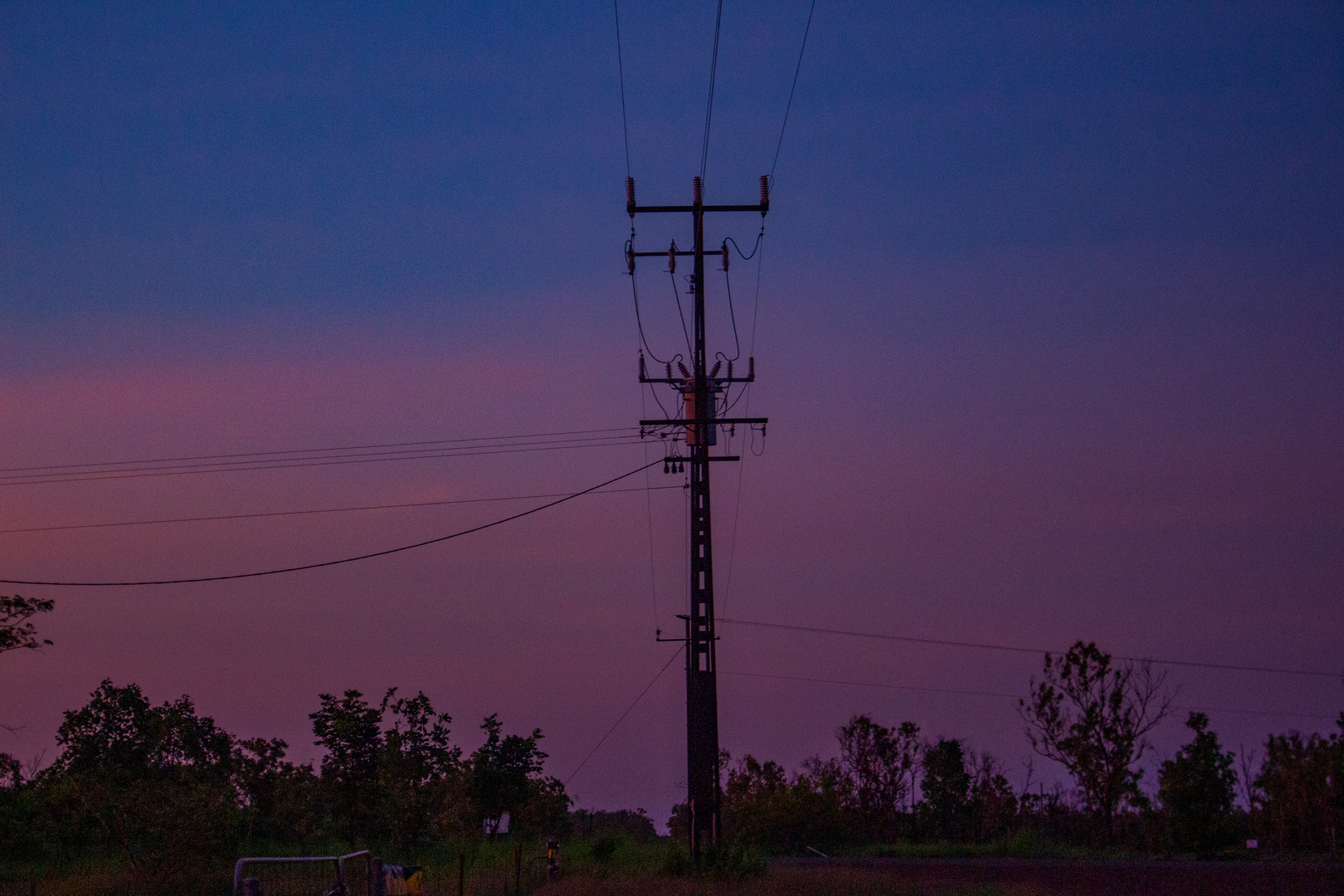 Dusk And Powerline