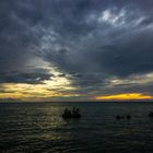 Dusk at floodet Lameroo Beach