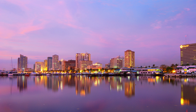 Dusk at Harbour Square