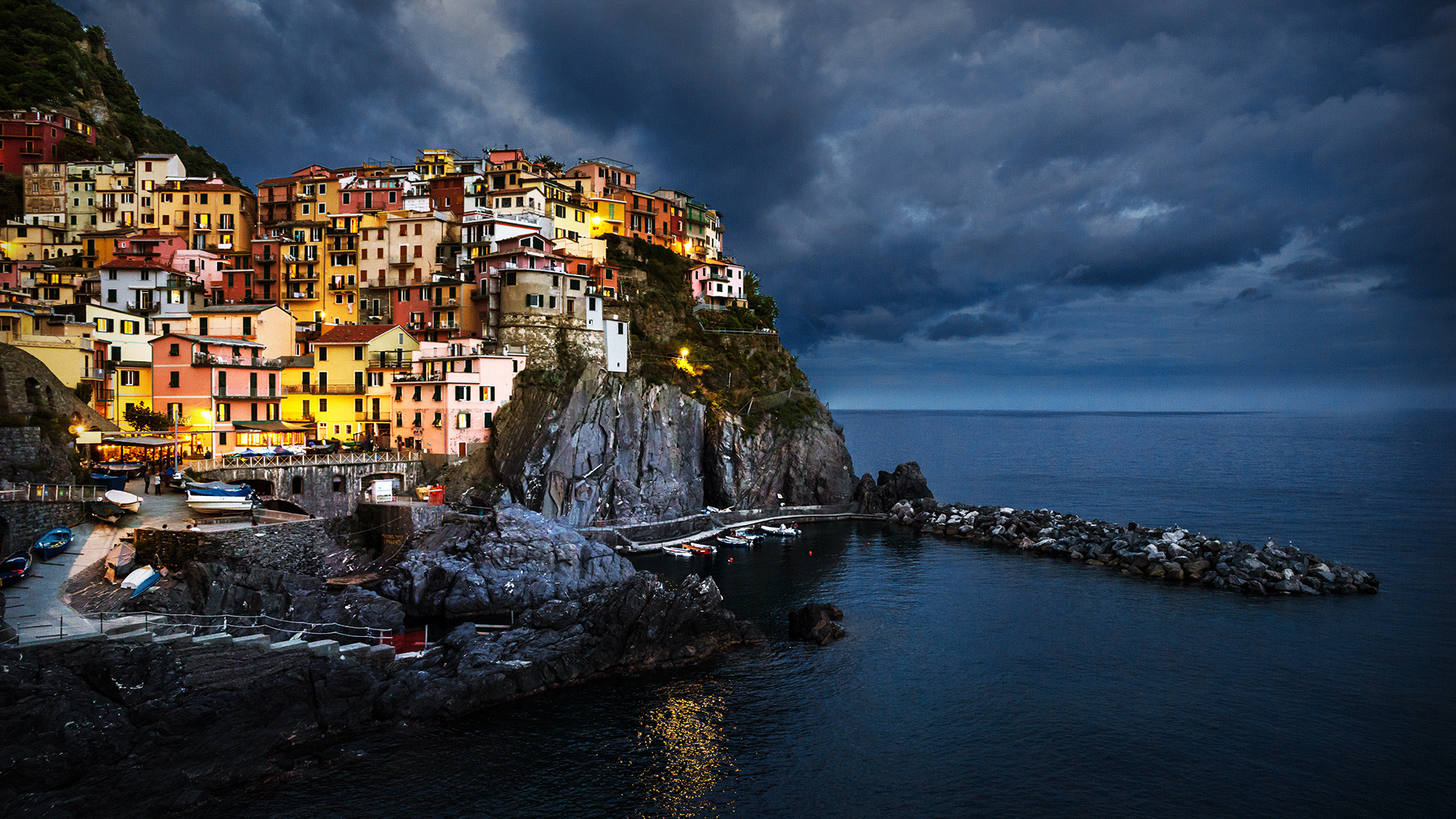 Dusk at Manarola