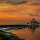 Dusk at Mont Saint Michel