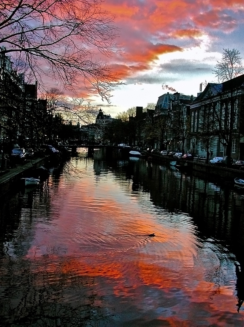 Dusk in Amsterdam...