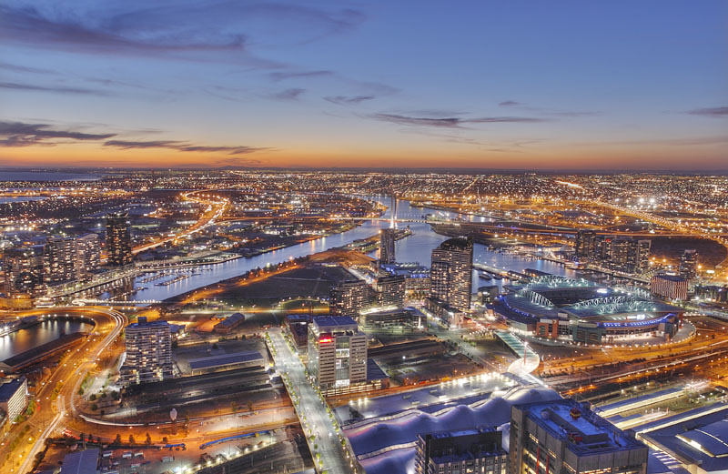 Dusk in Melbourne