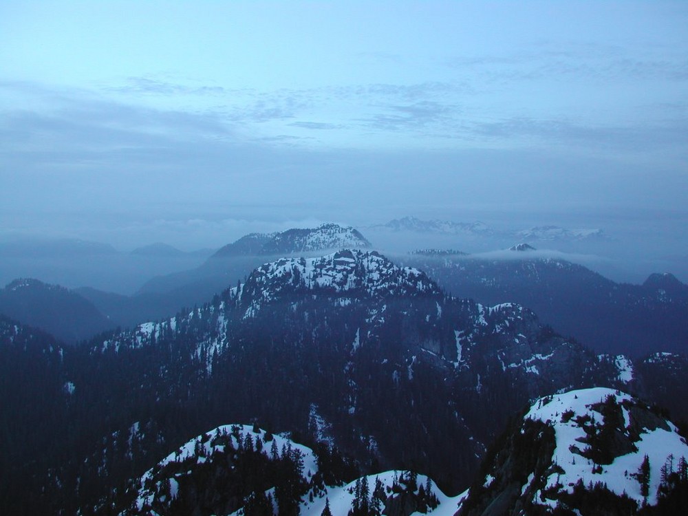 Dusk in the Coastal Mountains, BC, CA