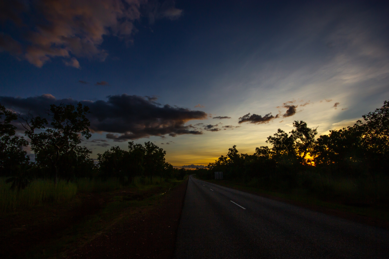 Dusk, Kakadu Highway, Northern Territory, Australia