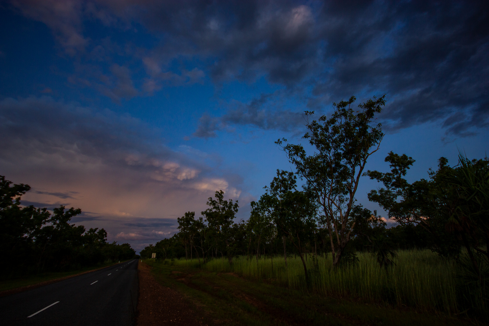 Dusk, Kakadu Highway, Northern Territory, Australia