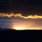 dusk over lake manasarowar in tibet...