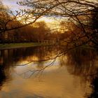 Dusk over St Stephen's Green Lake