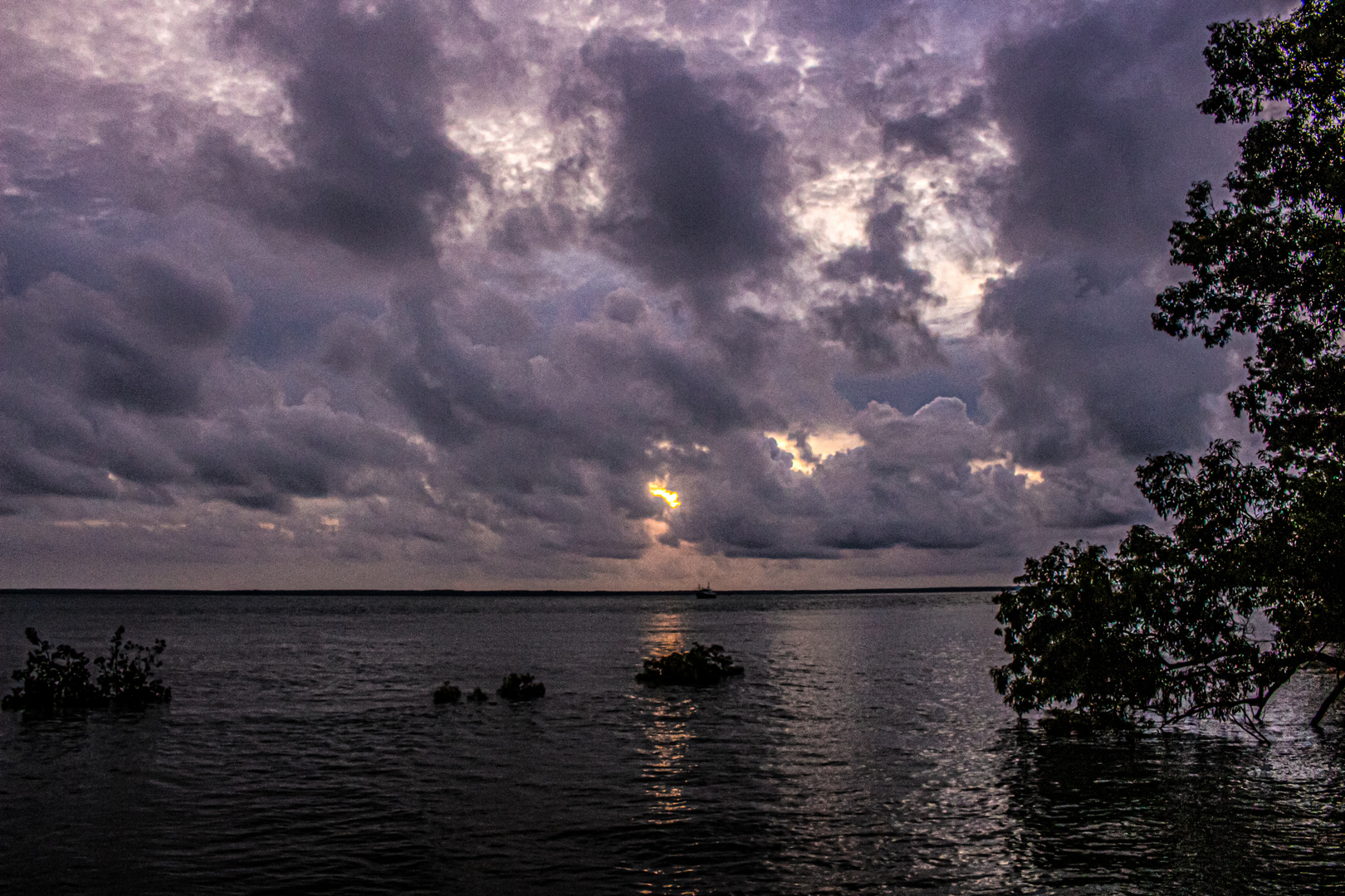 Dusk / Sunset Behind Clouds