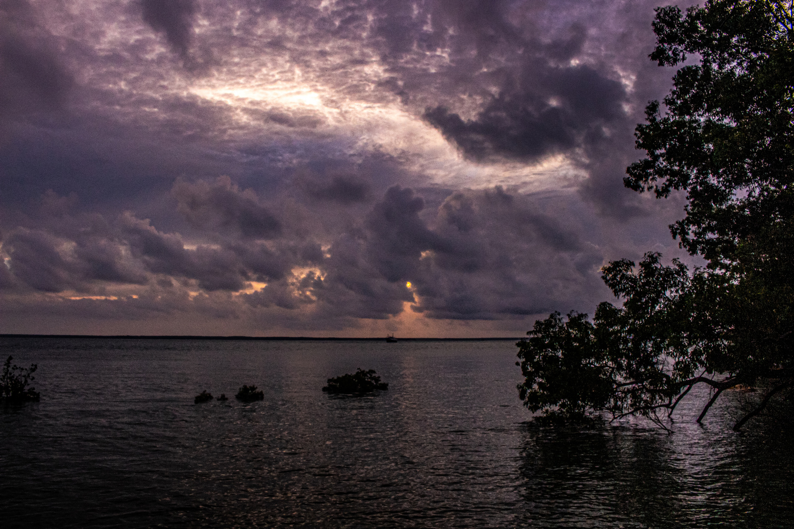 Dusk / Sunset Behind Clouds