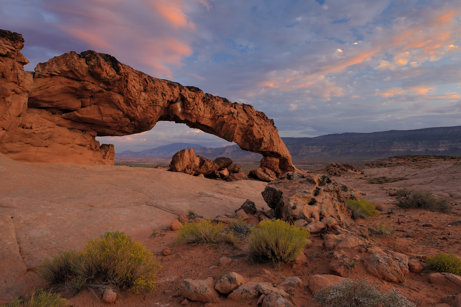 *dust at sunset arch*