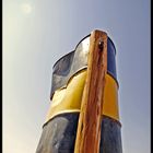 Dustbin in the middle of Botswana