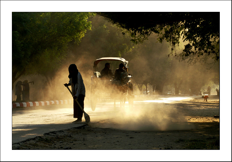 dusty curtain