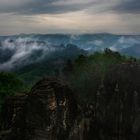 dusty elbe sandstone mountains