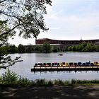 Duzendteich Nürnberg mit Blick zum Dokuzentrum