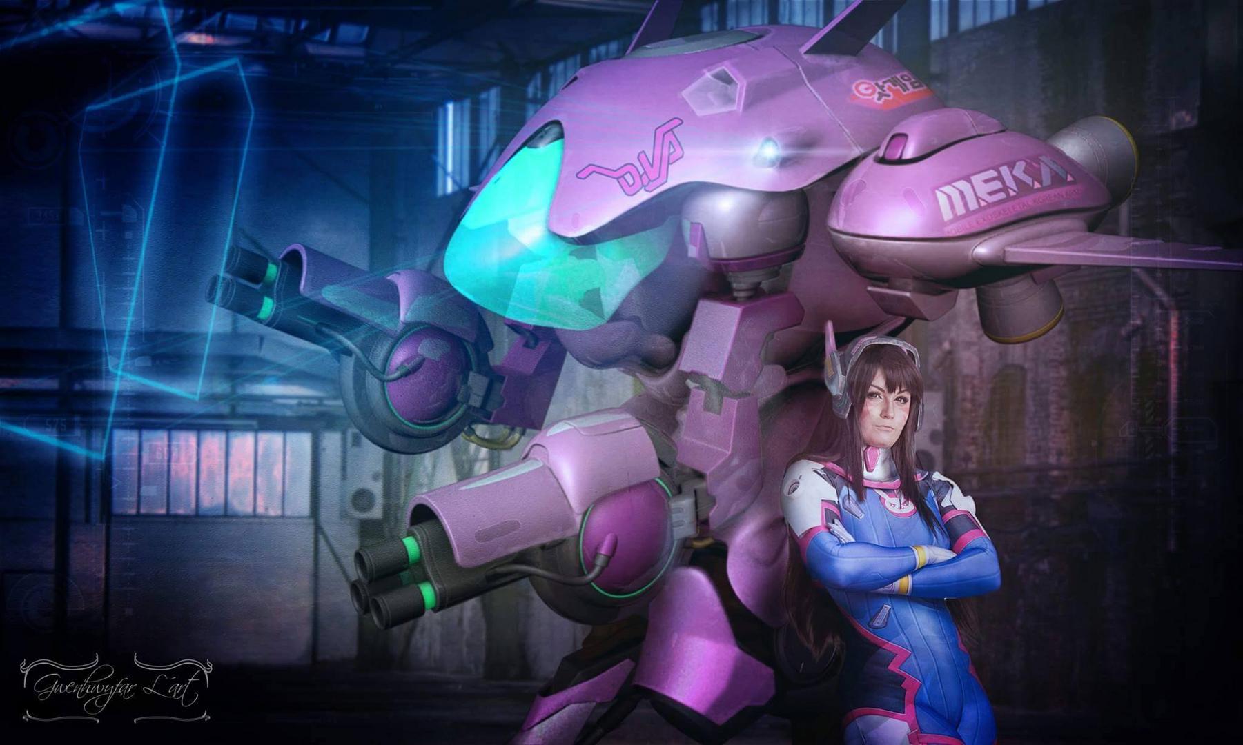 D.Va and Mecha