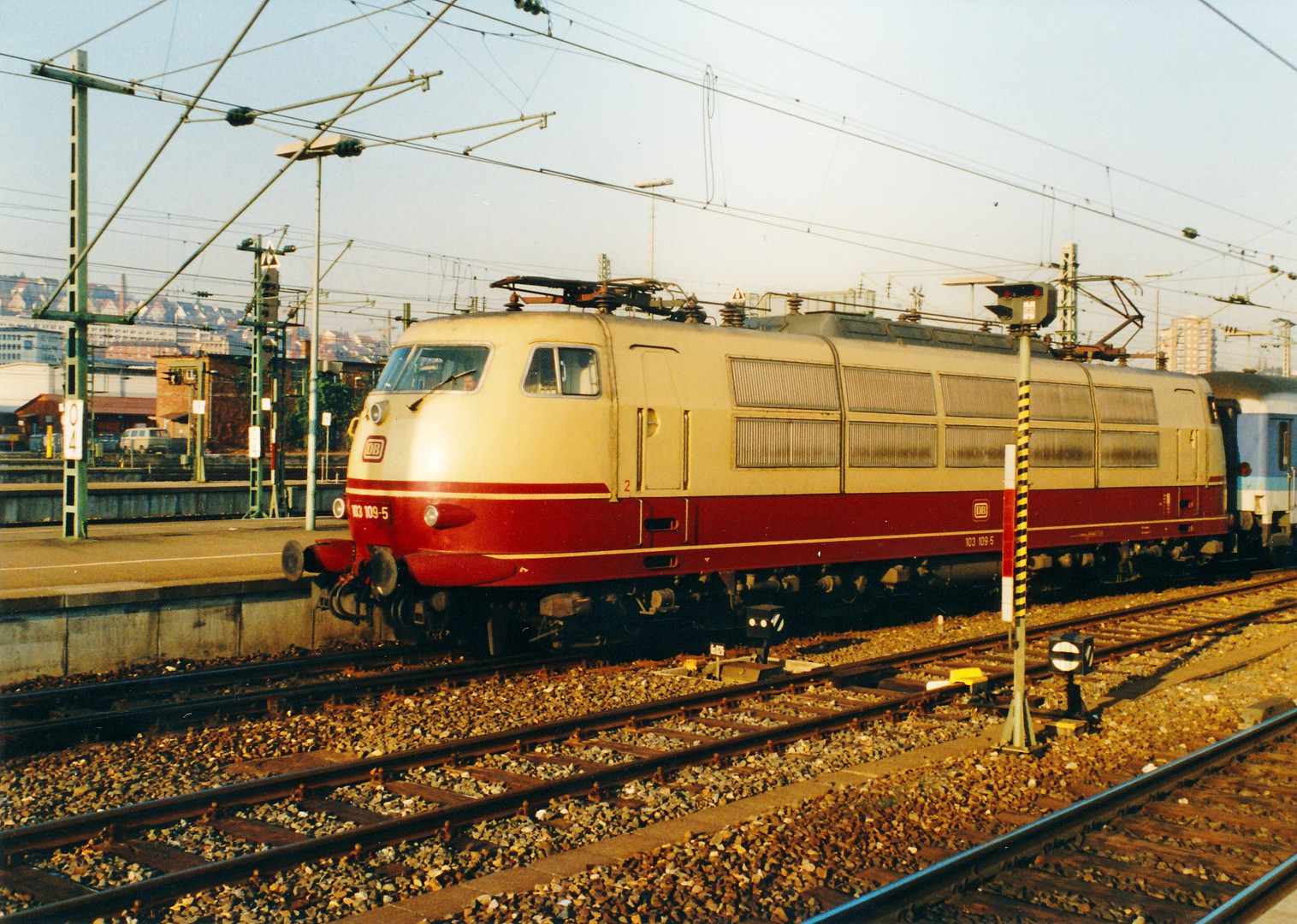 E 103 Januar 1992 Stuttgart Hbf