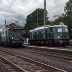 E 18 31 und E 44 046 am Bahnhof von Mockrehna