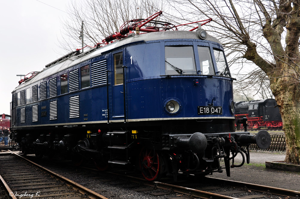 E-Lok E 18 047 - Stargast bei den Museumstagen in Bochum