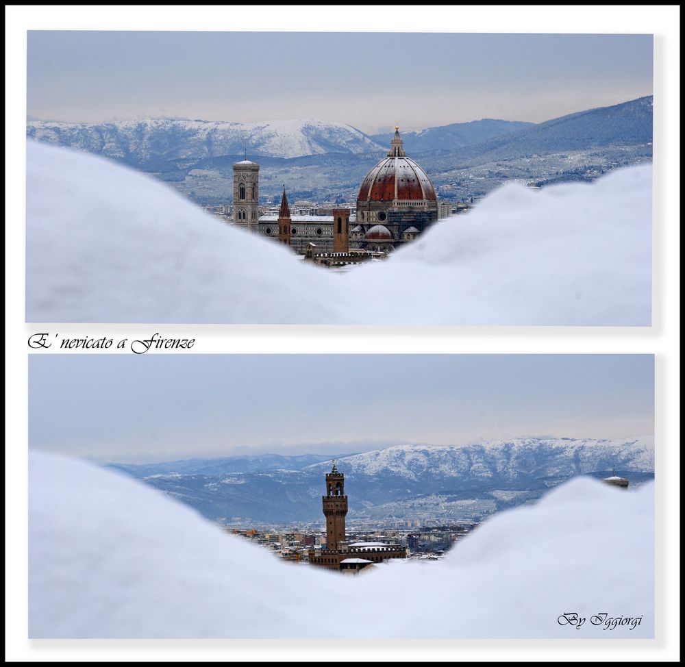 E' NEVICATO A FIRENZE Foto Immagini