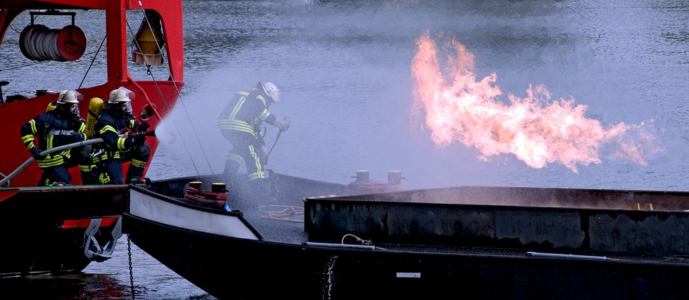 Feuerwehreinsatz von Heinz Michael Möller