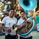 Musicians at a wedding in Santa Mara del Tule, Mexico