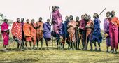 Massai beim Tanz von Ottmar Niessen