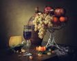 Still life with young wine von Irina Prikhodko