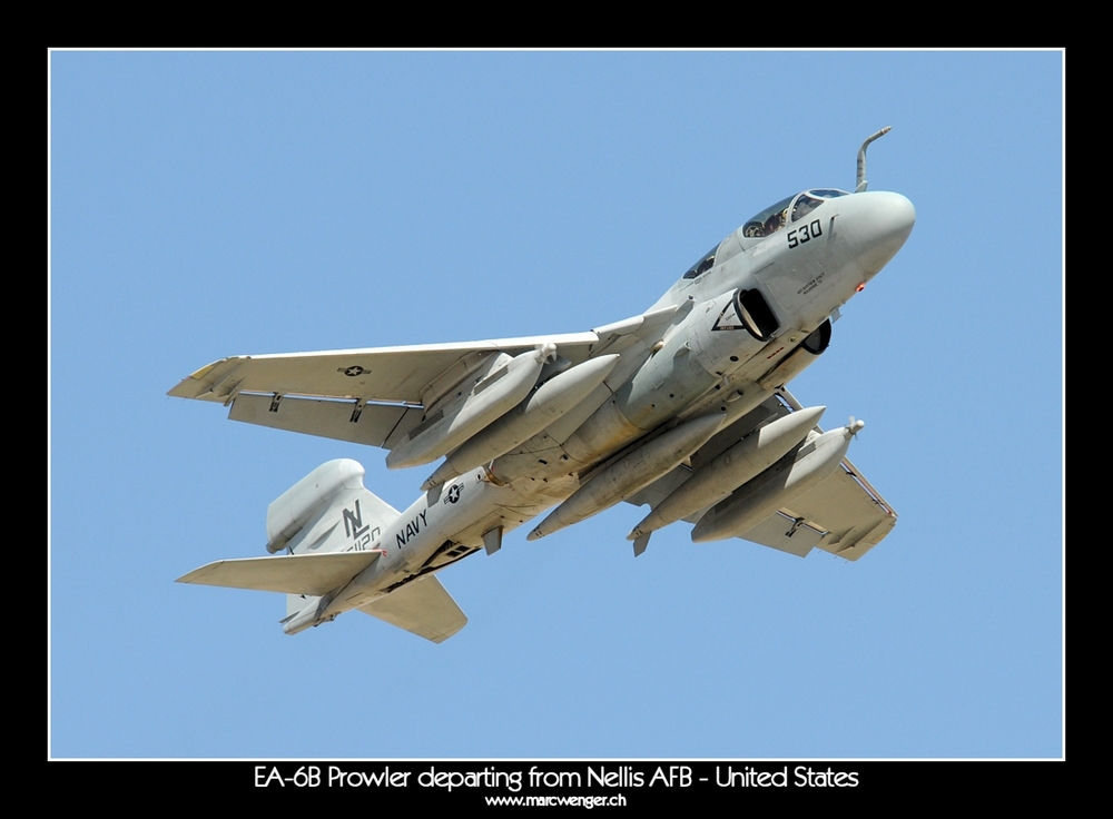 EA-6B Prowler departing from Nellis AFB - United States