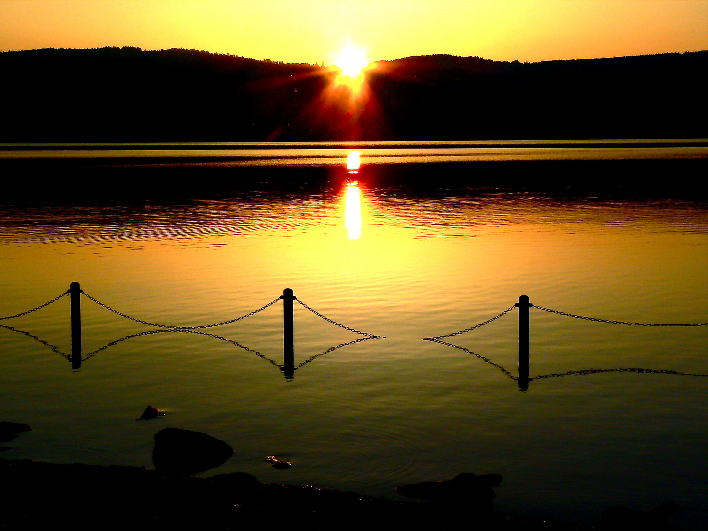 early morning at the lake