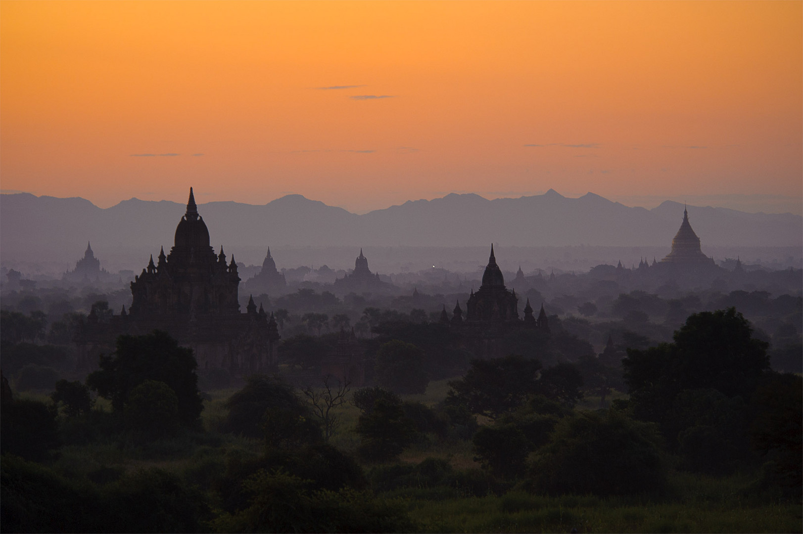 Early Morning at the Pagodas