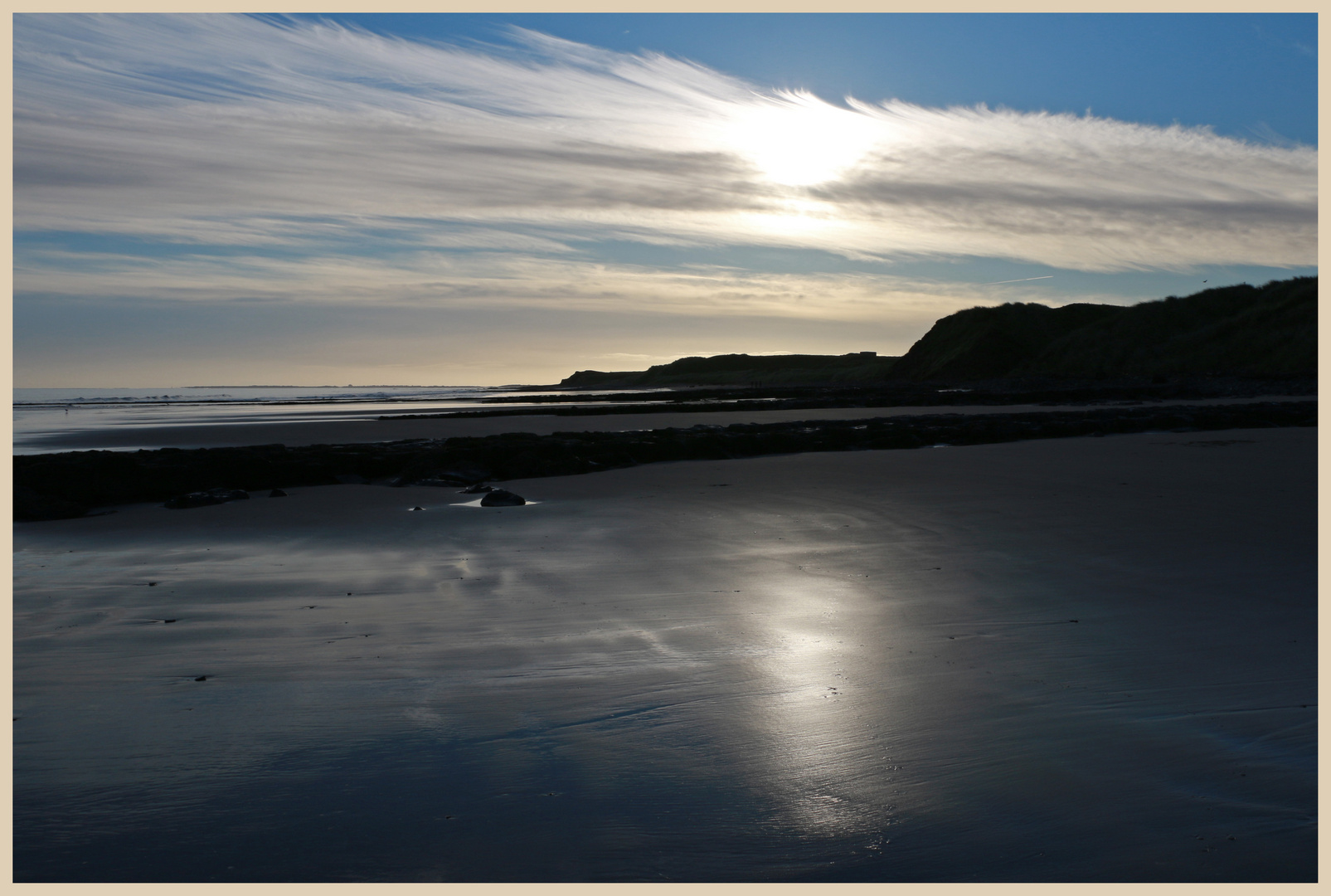 early morning cocklawburn beach