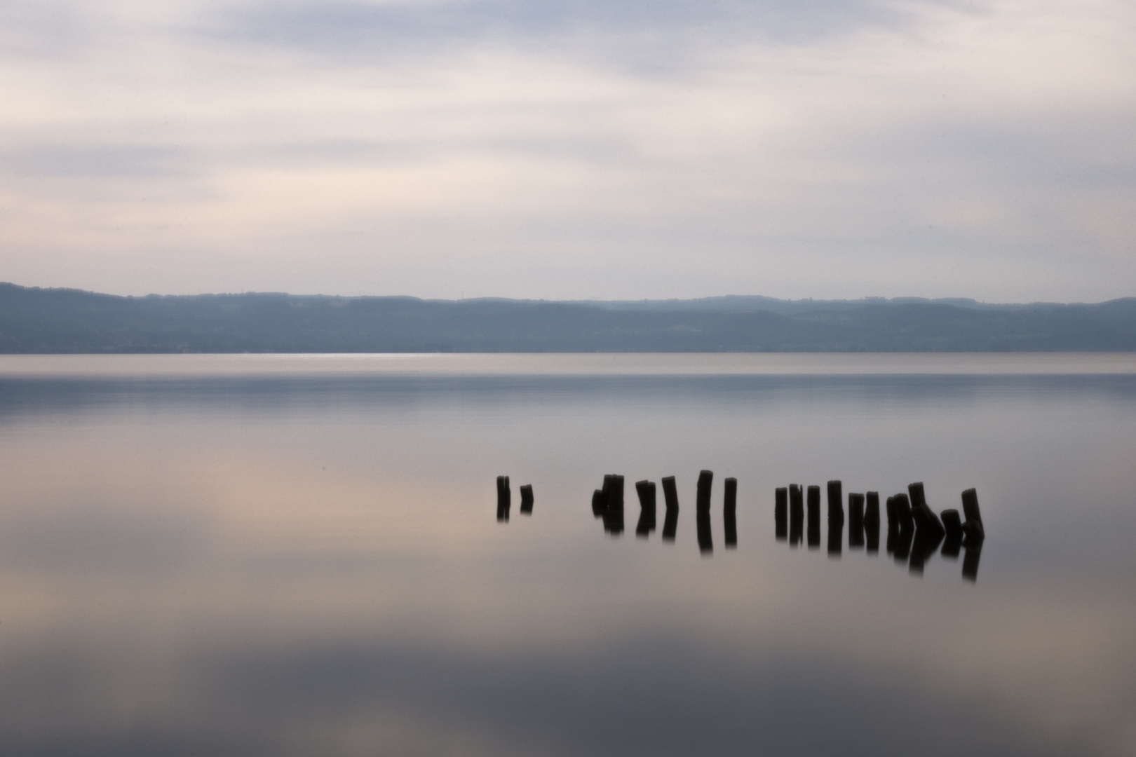 early morning in Bolsena lake 