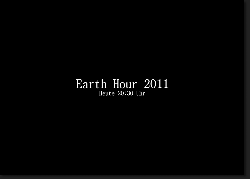 Earth Hour 2011