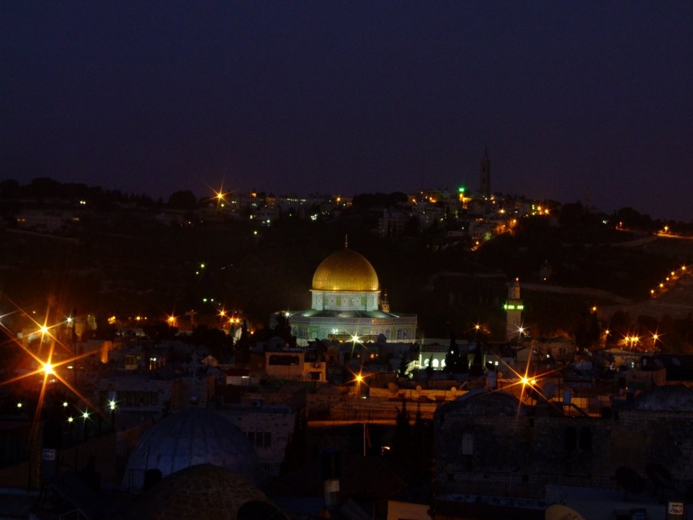 East Jerusalem at night