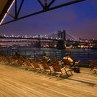 East River und Brooklyn Bridge