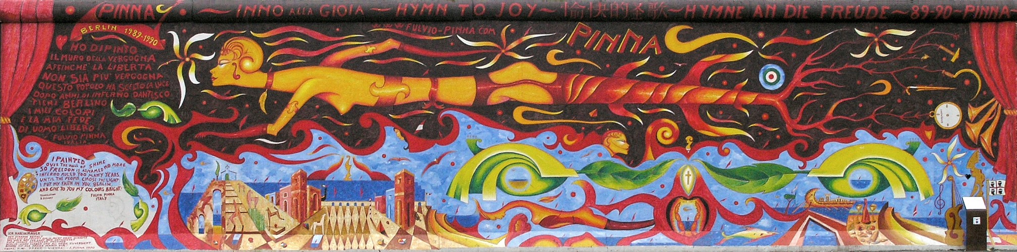 East Side Gallery : » Hymne an die Freude «