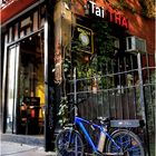 East Village Summer No.2 - Red THAI, Blue Bike
