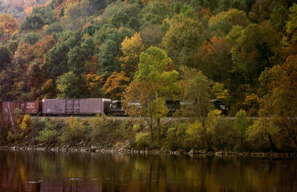 Eastbound Norfolk & Southern Freight Train (NS#8531,NS?) at the Roanoke River,VA